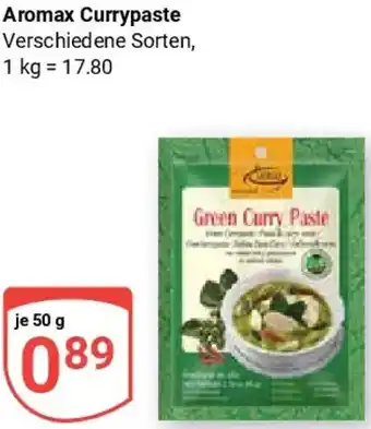 Globus Aromax Currypaste Angebot