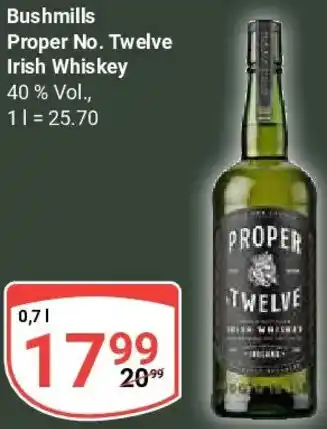 Globus Bushmills Proper No. Twelve Irish Whiskey Angebot