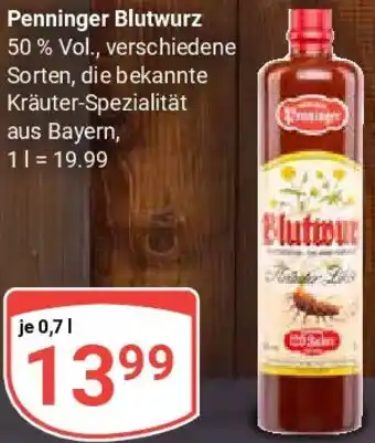 Globus Penninger Blutwurz Angebot