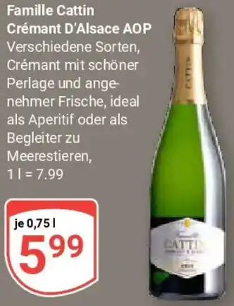 Globus Famille Cattin Crémant D'Alsace AOP Angebot