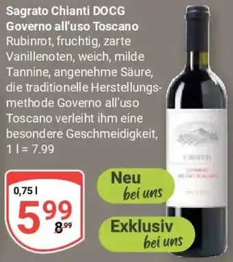 Globus Sagrato Chianti DOCG Governo all'uso Toscano Angebot