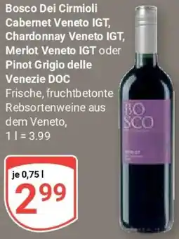 Globus Bosco Dei Cirmioli Cabernet Veneto IGT, Chardonnay Veneto IGT, Merlot Veneto IGT oder Pinot Grigio delle Venezie DOC Angebot