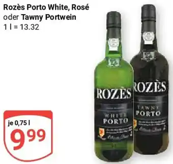 Globus Rozès Porto White, Rosé oder Tawny Portwein Angebot