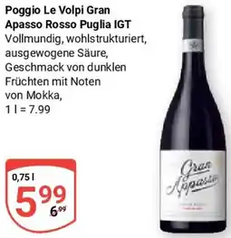 Globus Poggio Le Volpi Gran Apasso Rosso Puglia IGT Angebot
