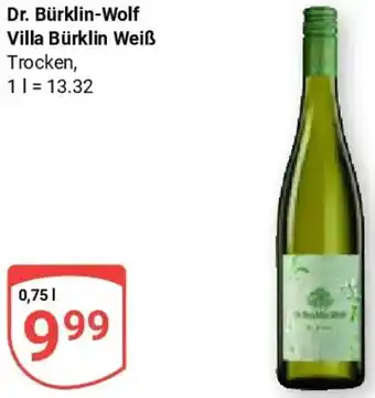 Globus Dr. Bürklin-Wolf Villa Bürklin Weiß Angebot