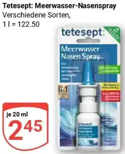 Globus Tetesept: Meerwasser-Nasenspray Angebot