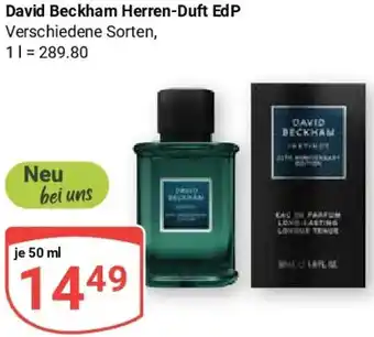Globus David Beckham Herren-Duft EdP Angebot