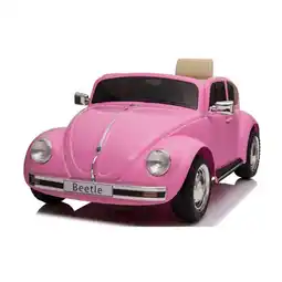 Netto Marken-Discount TPFLiving Elektro-Kinderauto Volkswagen Beetle Pink Angebot