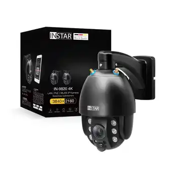 Netto Marken-Discount INSTAR IN-9820 4K steuerbare Überwachungskamera mit LAN / WLAN und PoE, Schwarz Angebot