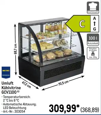 METRO METRO PROFESSIONAL Umluft Kühlvitrine GCV1100 Angebot