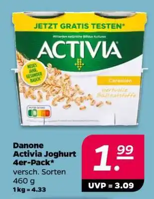 NETTO Danone Activia Joghurt 4er-Pack Angebot