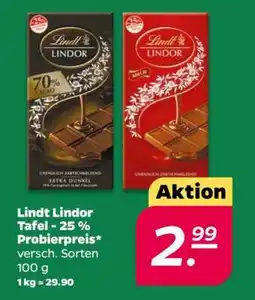 NETTO Lindt Lindor Tafel Angebot
