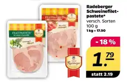 NETTO Radeberger Schweinefilet-Pastete Angebot