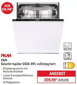 METRO PKM Geschirrspüler GS16-8VI, vollintegriert Angebot