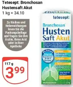 Globus Tetesept: Bronchosan Hustensaft Akut Angebot