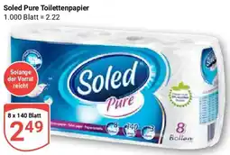 Globus Soled Pure Toilettenpapier Angebot