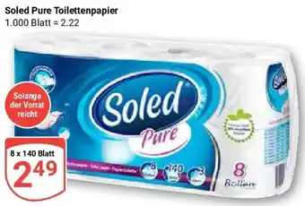 Globus Soled Pure Toilettenpapier Angebot