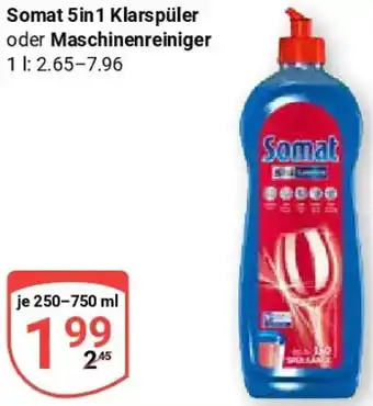 Globus Somat 5in1 Klarspüler oder Maschinenreiniger Angebot