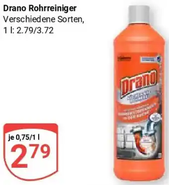 Globus Drano Rohrreiniger Angebot