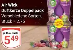 Globus Air Wick Duftkerze Doppelpack Angebot