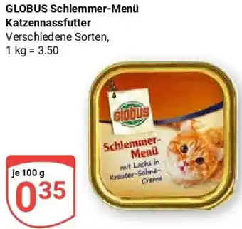 Globus GLOBUS Schlemmer-Menü Katzennassfutter Angebot