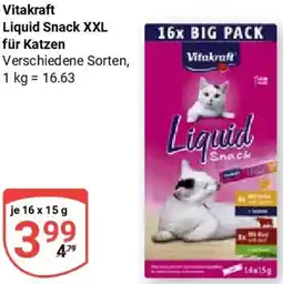Globus Vitakraft Liquid Snack XXL für Katzen Angebot