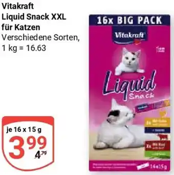 Globus Vitakraft Liquid Snack XXL für Katzen Angebot