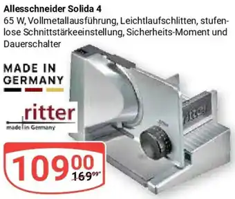 Globus ritter Allesschneider Solida 4 Angebot