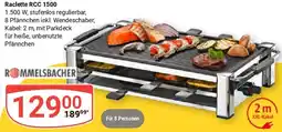 Globus ROMMELSBACHER Raclette RCC 1500 Angebot