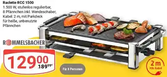 Globus ROMMELSBACHER Raclette RCC 1500 Angebot