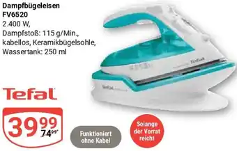 Globus Tefal Dampfbügeleisen FV6520 Angebot