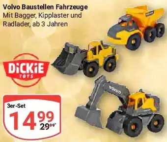 Globus DICKIE Volvo Baustellen Fahrzeuge Angebot