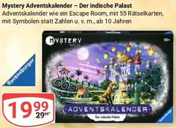 Globus Ravensburger Mystery Adventskalender - Der indische Palast Angebot