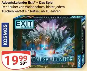 Globus KOSMOS Adventskalender Exit - Das Spiel Angebot