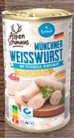 Aldi Nord Alpenschmaus Münchner Weißwurst Angebot