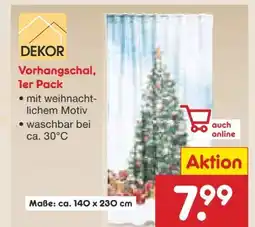 Netto Marken-Discount Dekor Vorhangschals Angebot