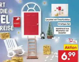 Netto Marken-Discount Dekor LED-Wichteltür-Set Angebot