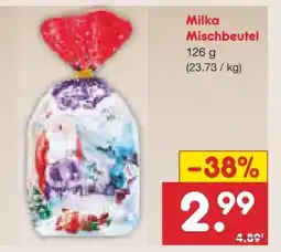 Netto Marken-Discount Milka Weihnachts-Mischbeutel Angebot
