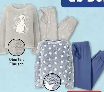 Aldi Nord Up2Fashion Damen Flausch-Pyjama Angebot