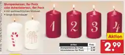 Netto Marken-Discount Stumpenkerzen Angebot