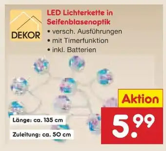 Netto Marken-Discount Dekor LED Lichterkette Angebot