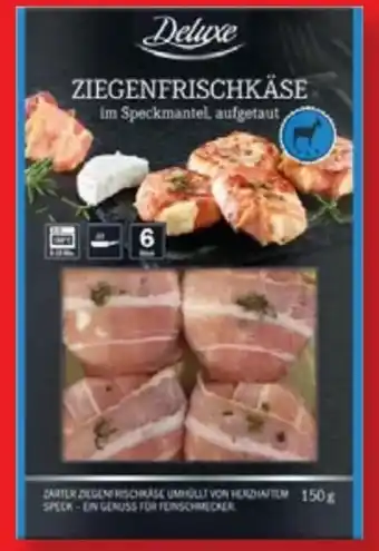 Lidl Deluxe Ziegenfrischkäse im Speckmantel Angebot