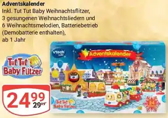 Globus Tut Tut Baby Flitzer Adventskalender Angebot