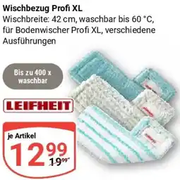 Globus LEIFHEIT Wischbezug Profi XL Angebot
