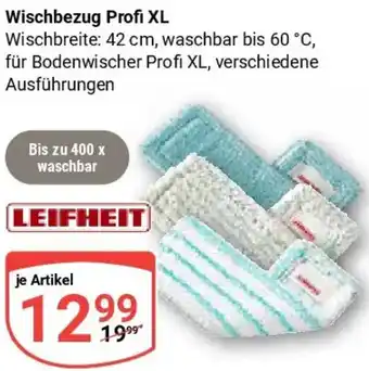 Globus LEIFHEIT Wischbezug Profi XL Angebot