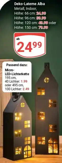 Globus Deko-Laterne Alba Angebot