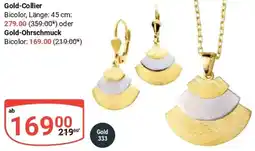 Globus Gold-Collier oder Gold-Ohrschmuck Angebot