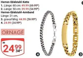 Globus ORNAGE Herren-Edelstahl-Armband Angebot