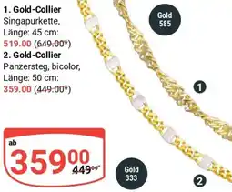 Globus Gold-Collier Angebot