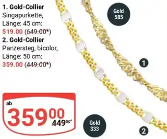 Globus Gold-Collier Angebot